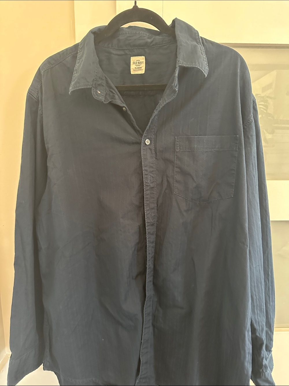 Old Navy Men's Dark Blue Lightweight Shirt Jacket